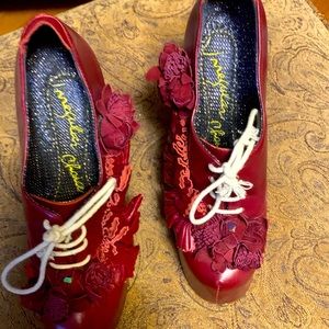 Irregular choice maroon ultra high heel super collectible 2010 collection winter